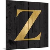 Gold Alphabet Z-N. Harbick-Mounted Art Print