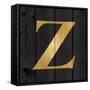 Gold Alphabet Z-N. Harbick-Framed Stretched Canvas