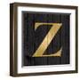 Gold Alphabet Z-N. Harbick-Framed Art Print