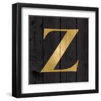 Gold Alphabet Z-N. Harbick-Framed Art Print