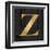 Gold Alphabet Z-N. Harbick-Framed Art Print