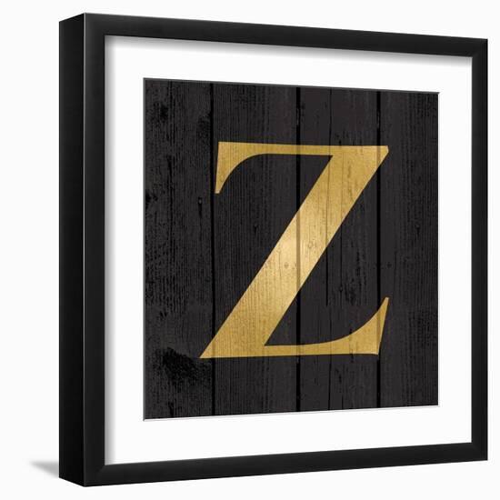 Gold Alphabet Z-N. Harbick-Framed Art Print