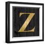 Gold Alphabet Z-N. Harbick-Framed Art Print