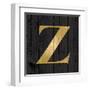 Gold Alphabet Z-N. Harbick-Framed Art Print