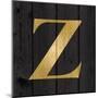 Gold Alphabet Z-N. Harbick-Mounted Art Print