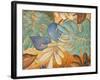 Gold and Aqua Leaves I-Patricia Pinto-Framed Art Print