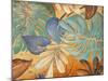 Gold and Aqua Leaves I-Patricia Pinto-Mounted Art Print