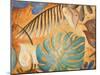 Gold and Aqua Leaves I-Patricia Pinto-Mounted Art Print