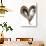 Gold and Black Heart-Gina Ritter-Art Print displayed on a wall