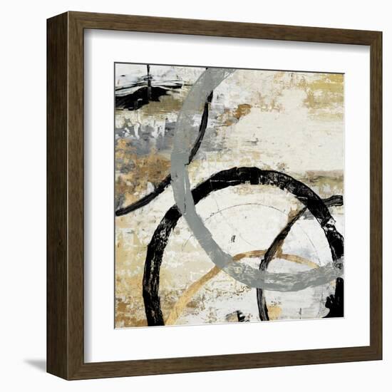 Gold and Black Rings II-Tom Reeves-Framed Art Print