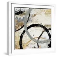 Gold and Black Rings II-Tom Reeves-Framed Art Print