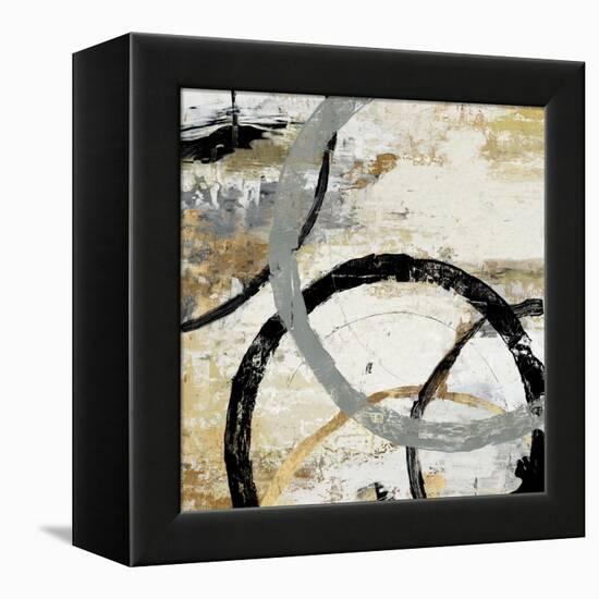 Gold and Black Rings II-Tom Reeves-Framed Stretched Canvas