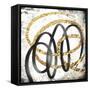 Gold And Black Scribbles 2-Marcus Prime-Framed Stretched Canvas