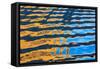 Gold and Blue I-Kathy Mahan-Framed Stretched Canvas