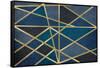 Gold and Blue Maze-Kimberly Allen-Framed Stretched Canvas