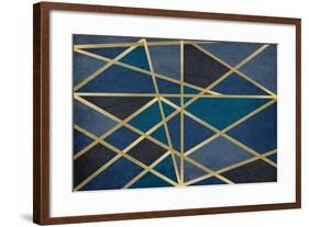 Gold and Blue Maze-Kimberly Allen-Framed Art Print