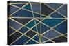 Gold and Blue Maze-Kimberly Allen-Stretched Canvas