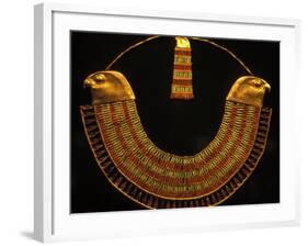 Gold and Fiance Beaded Necklace, Cairo, Egypt-Claudia Adams-Framed Photographic Print