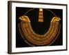 Gold and Fiance Beaded Necklace, Cairo, Egypt-Claudia Adams-Framed Photographic Print