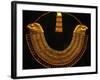 Gold and Fiance Beaded Necklace, Cairo, Egypt-Claudia Adams-Framed Photographic Print