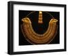 Gold and Fiance Beaded Necklace, Cairo, Egypt-Claudia Adams-Framed Photographic Print
