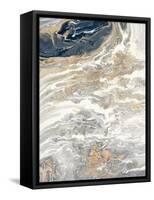 Gold And Gray Oasis-Roberto Gonzalez-Framed Stretched Canvas