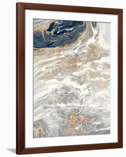 Gold And Gray Oasis-Roberto Gonzalez-Framed Art Print