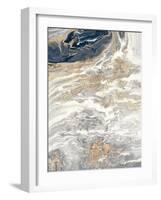 Gold And Gray Oasis-Roberto Gonzalez-Framed Art Print