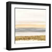 Gold and Gray Sand III-Chris Paschke-Framed Art Print