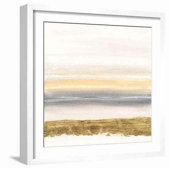 Gold and Gray Sand III-Chris Paschke-Framed Art Print