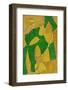 Gold and Green Abstract-Sharyn Bursic-Framed Photographic Print