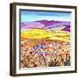 Gold and Lilac-Caroline Duncan-Framed Giclee Print