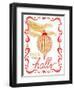 Gold and Red Christmas II-Andi Metz-Framed Art Print