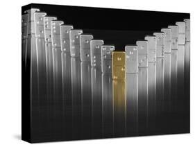 Gold and silver dominoes-null-Stretched Canvas