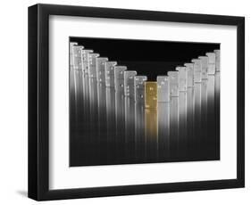 Gold and silver dominoes-null-Framed Photographic Print