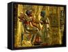 Gold and Silver Inlaid Throne from the Tomb of Tutankhamun, Valley of the Kings, Egypt-Kenneth Garrett-Framed Stretched Canvas