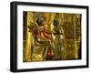 Gold and Silver Inlaid Throne from the Tomb of Tutankhamun, Valley of the Kings, Egypt-Kenneth Garrett-Framed Photographic Print