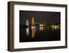 Gold and Silver Pagoda Evening Light, Guilin, China-Darrell Gulin-Framed Photographic Print