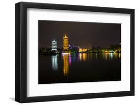 Gold and Silver Pagoda Evening Light, Guilin, China-Darrell Gulin-Framed Photographic Print