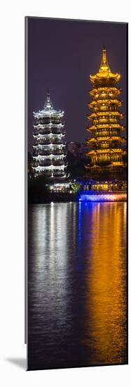 Gold and Silver Pagoda Evening Light, Guilin, China-Darrell Gulin-Mounted Photographic Print