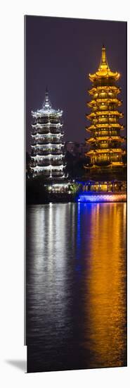 Gold and Silver Pagoda Evening Light, Guilin, China-Darrell Gulin-Mounted Premium Photographic Print