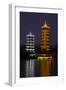 Gold and Silver Pagoda Evening Light, Guilin, China-Darrell Gulin-Framed Photographic Print