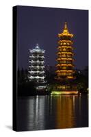 Gold and Silver Pagoda Evening Light, Guilin, China-Darrell Gulin-Stretched Canvas