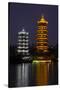 Gold and Silver Pagoda Evening Light, Guilin, China-Darrell Gulin-Stretched Canvas