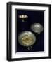 Gold and Silver Plates and Bowls of Undebaunded-null-Framed Giclee Print