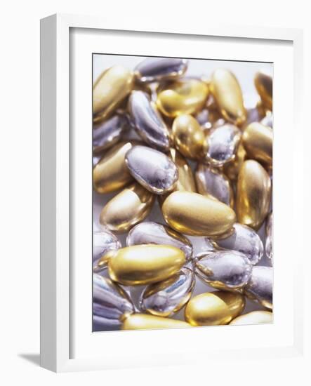 Gold and Silver Sugared Almonds-Michelle Garrett-Framed Photographic Print