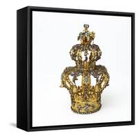 Gold and Silver Torah Crown-null-Framed Stretched Canvas