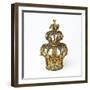 Gold and Silver Torah Crown-null-Framed Photographic Print