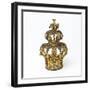 Gold and Silver Torah Crown-null-Framed Photographic Print