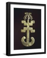 Gold Anthropomorphic Key Man Type Breastplate, Originating from Campo Hermoso-null-Framed Giclee Print